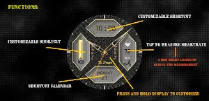 Geometric Watch Face Wear OS Screenshot 3