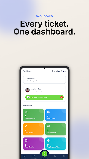 Uniops Support Ticket Screenshot 0