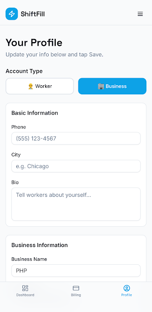 ShiftFill Screenshot 1