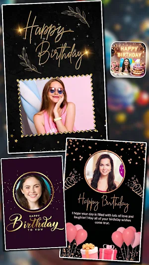 Birthday Photo Frame Maker Screenshot 3