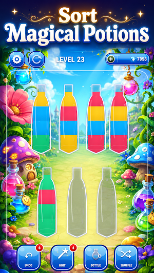 Magic bottle sort puzzle Screenshot 0
