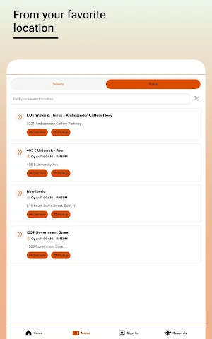 KOK Wings & Things Screenshot 2