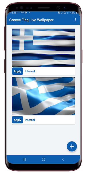Greece Flag Live Wallpaper Screenshot 0