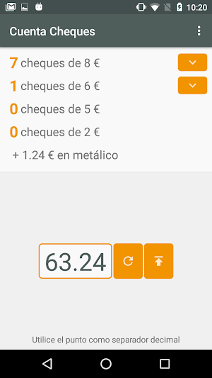 Cuenta Cheques Screenshot 1