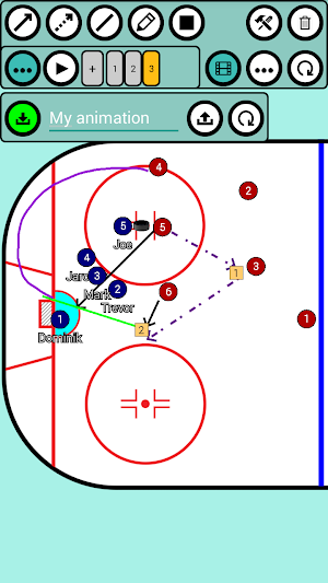 Hockey Tactic Board Screenshot 2