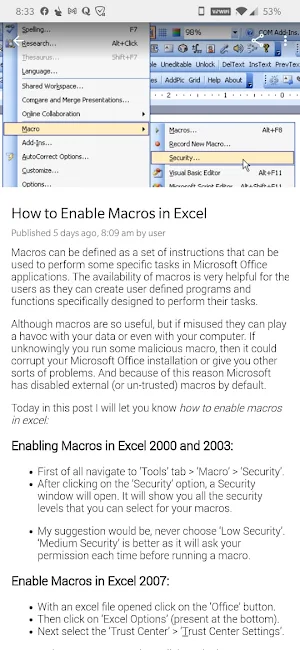 Tutorial For Excel Advanced Screenshot 3