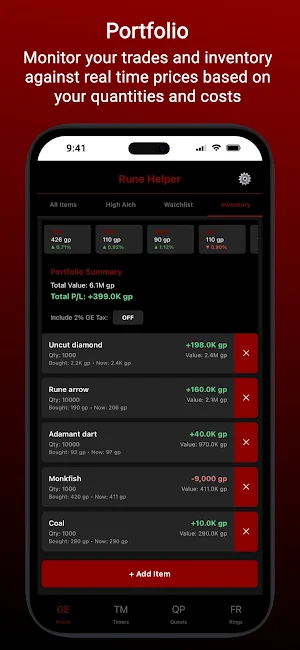Rune Helper: OSRS Toolkit Screenshot 1