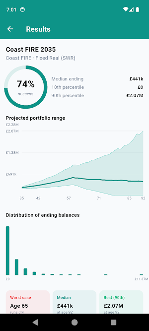FireCalc: FIRE Calculator Screenshot 1