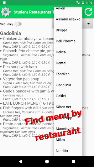 Student Restaurants Turku Screenshot 3