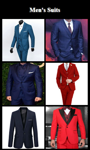 Men's suits Screenshot 2
