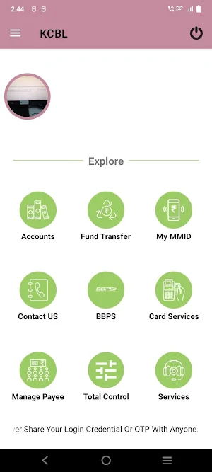 KCBL Mobile Banking Screenshot 2