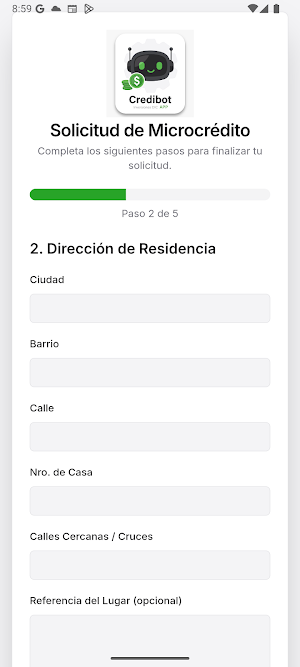 CréditoBot: Préstamos Rápidos Screenshot 2