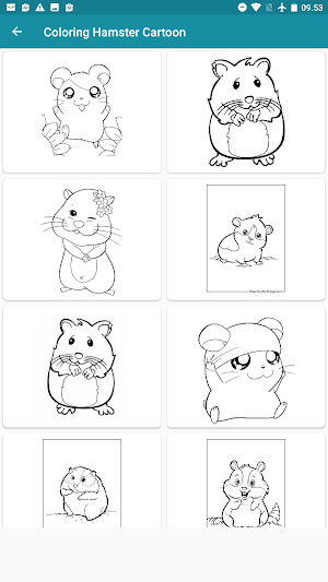 Little Hamster Coloring Pages Screenshot 1