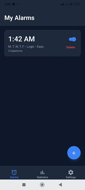 Smart Alarm Screenshot 1