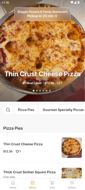 Biaggio Pizzeria Restaurant Screenshot 1
