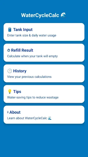 WaterCycleCalc Screenshot 2