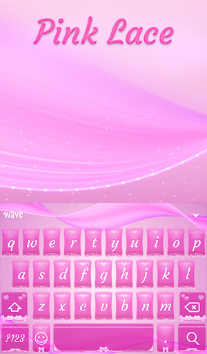 Pink Lace Animated Keyboard Screenshot 1