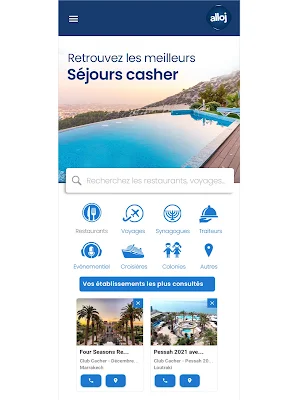 Alloj Restos & Voyages Cacher Screenshot 2