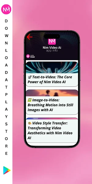 Nim Video AI App Info Screenshot 3