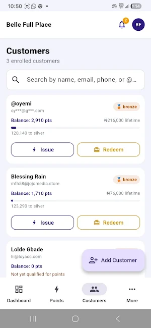 Loyacc Merchant Screenshot 1