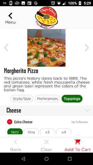 Papa Ronis Pizza and Ice Cream Screenshot 3