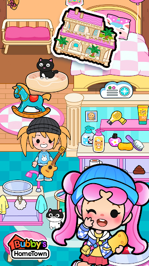 Bubby's Dollhouse Summer Town Screenshot 1