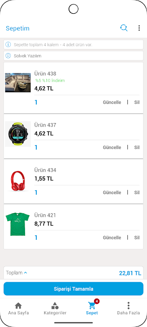 Solvek B2B Demo Screenshot 2