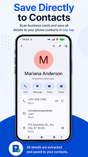 Scan Business Card to Contacts Screenshot 1