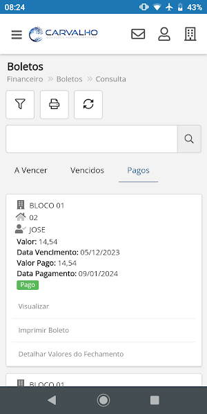 Carvalho Soluções Screenshot 3
