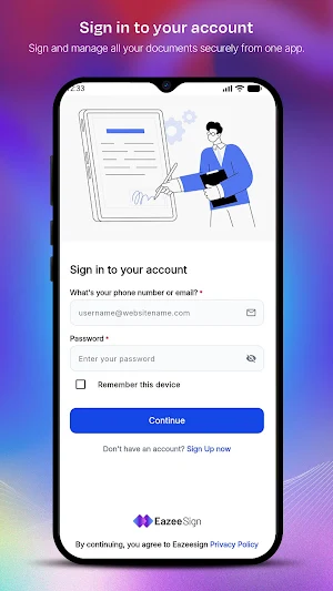 EazeeSign –Upload & eSign Docs Screenshot 0