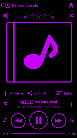 SKIN PLAYERPRO V3 NEON PURPLE Screenshot 0