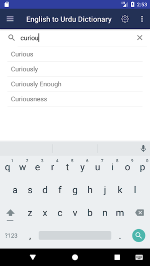 English to Urdu Dictionary Screenshot 0