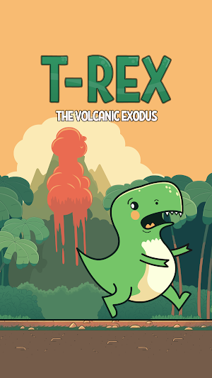 Dino T-Rex Endless Runner Game Screenshot 0