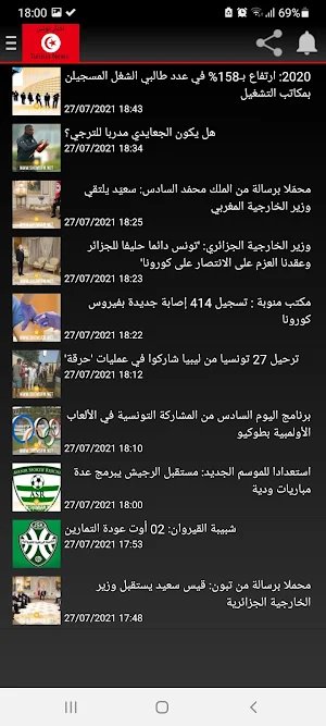 Tunisie actualité اخبار تونس Screenshot 2