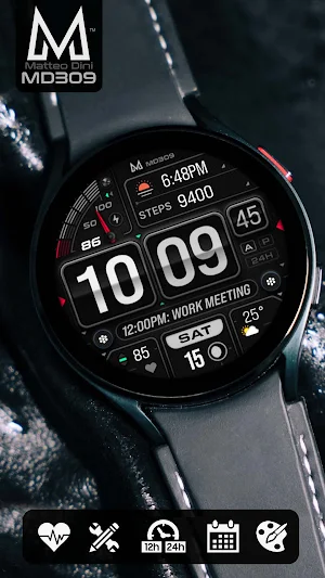 MD309 Digital watchface Screenshot 0