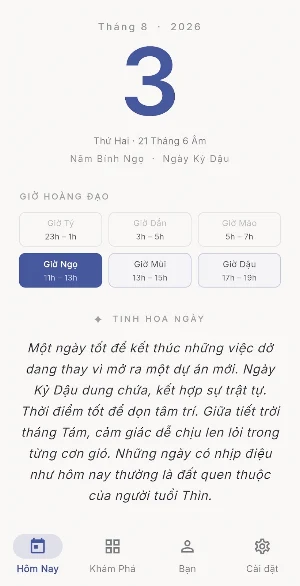 Lịch Âm Dương 2026 - Clarity Screenshot 0