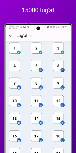 Lug'atni toping-Uzbek English Screenshot 1