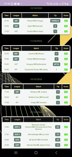 Strategist Correct Score Pro Screenshot 1