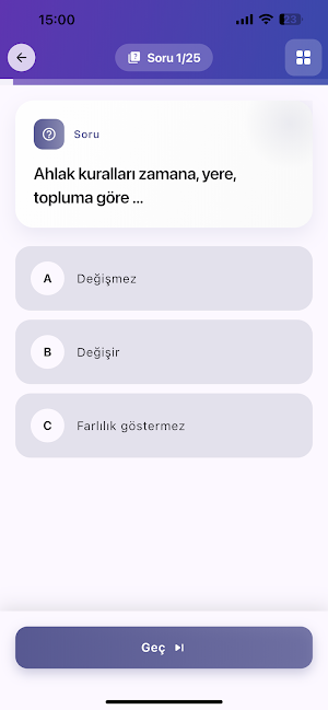 KPSS Vatandaşlık Soruları 2026 Screenshot 1