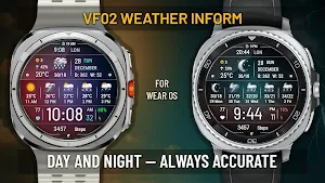 VF02 Weather Inform Watch Face Screenshot 1