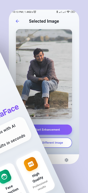 LuminaFace: AI Face Enhancer Screenshot 1