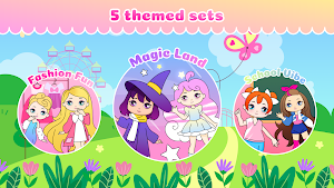 Girl Coloring Book Kids Games Screenshot 3