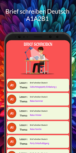 Brief schreiben Deutsch A1A2B1 Screenshot 1
