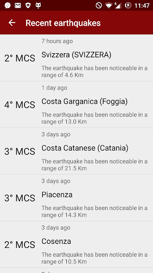 SeismoCloud Screenshot 2