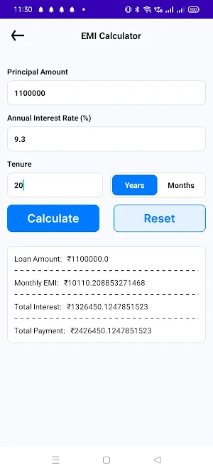 LoanTrue - EMI Loan Calculator Screenshot 3