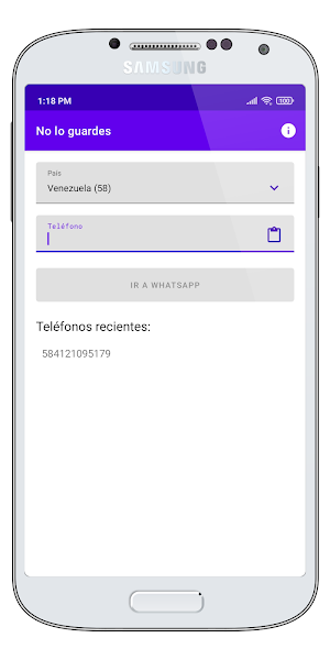 No lo guardes Screenshot 2