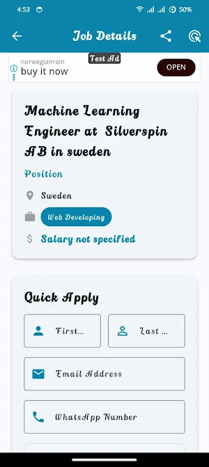 ApplyAtJob Screenshot 1