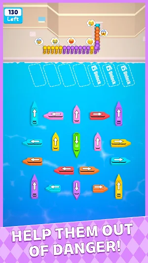 Pick Me Up! - Boat Jam Puzzle Screenshot 1