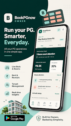 Manage Your PG - BookPGnow.in Screenshot 0