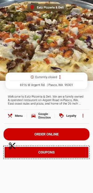 Eatz Pizzeria & Deli Screenshot 1